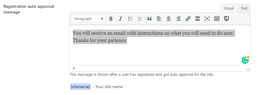 You can find the settings under New User Approve Settings Registration Settings
