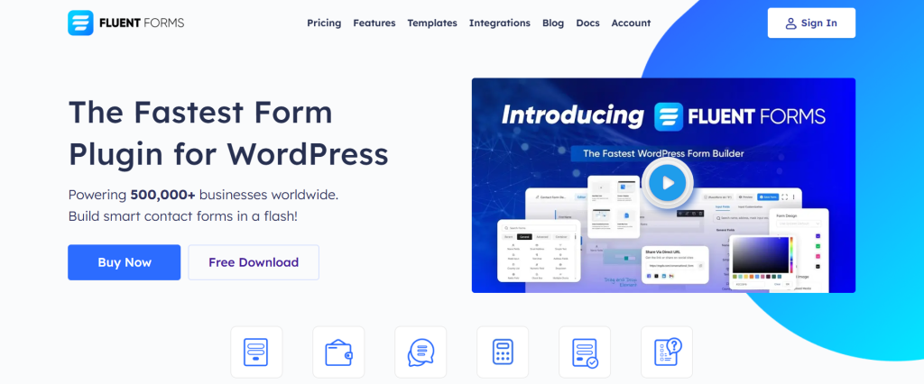 Fluent Forms: A Comprehensive WordPress User Registration Plugin