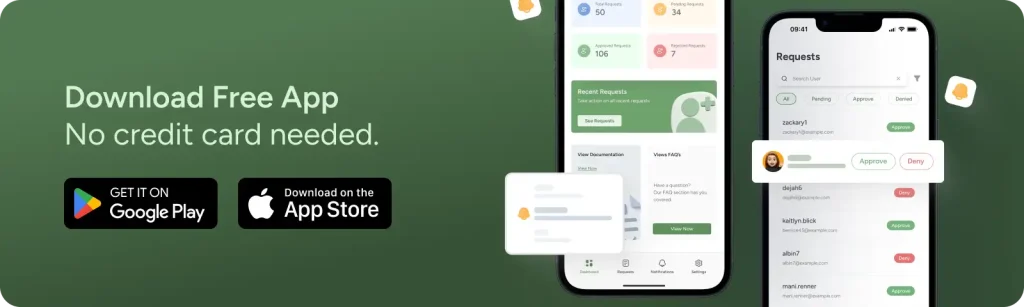 New User Approve Mobile App