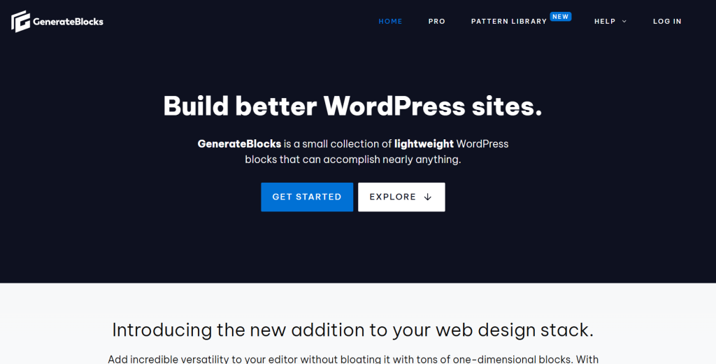 GenerateBlocks Lightweight builder plugin