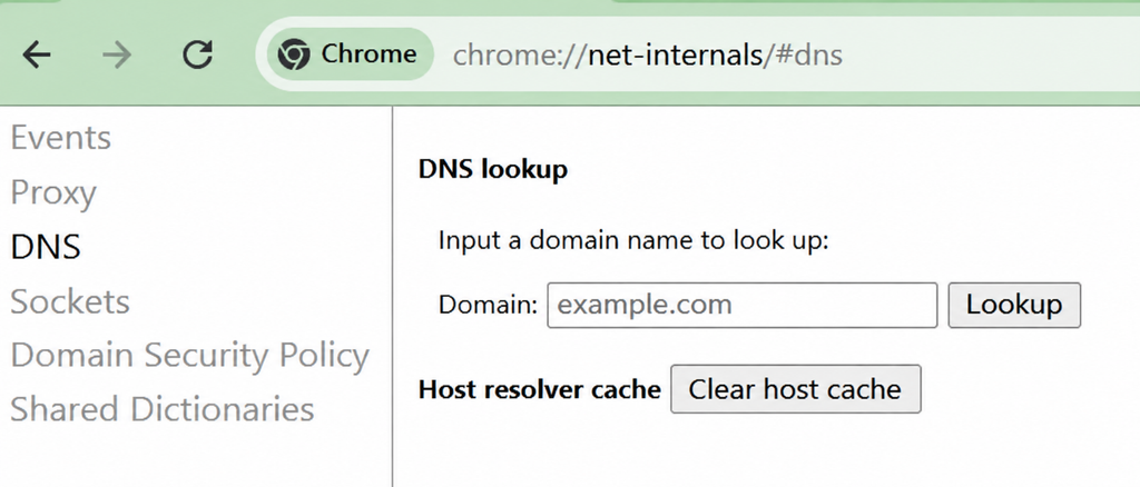 Clear The Host Cache